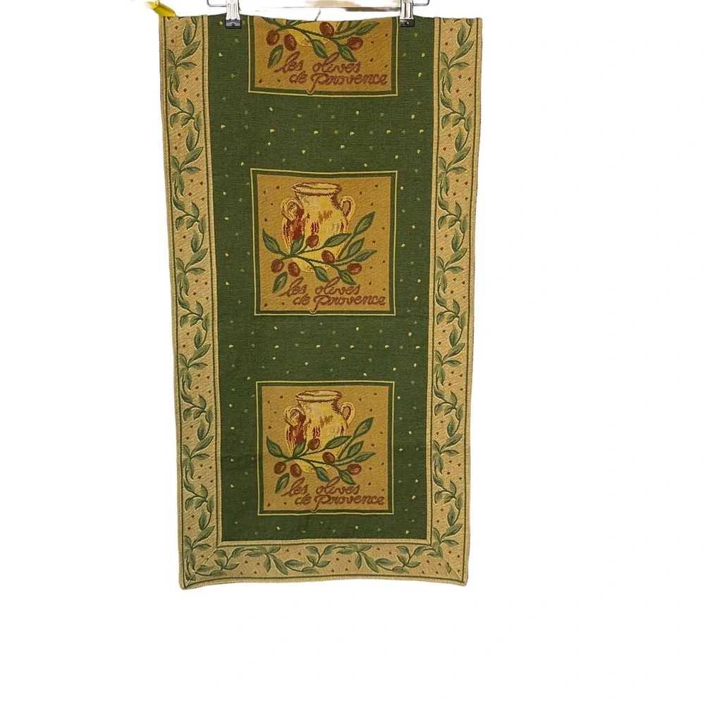 BLOOMINGDALE'S French Country Runner Provence Olives Tapestry - Picture 9 of 10